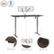 Bestar Bestar Upstand 72W x 30D Standing Desk with Dual Monitor Arm in antigua 175880-000052 - alternate 9